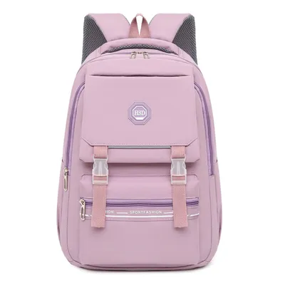Produktbild von OKWISH Schulrucksack Teenager Mädchen Damen Schulranzen Schultasche School Bag Rucksack Schule Laptopfach, Wasserabweisend & Leicht Lila