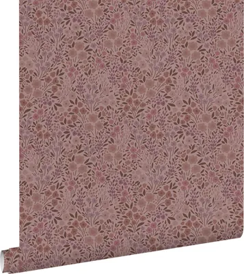 Zdjęcie produktu dla ESTAhome Tapeta kwiaty starego różuIbakłażanowym fioletowym 53 cm x 10.05 m