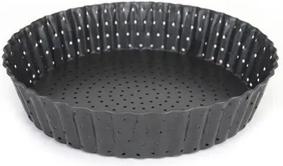 Produktbild von Famanu Quicheform - Geplottete Backform aus Kohlenstoffstahl - Ø 28 cm