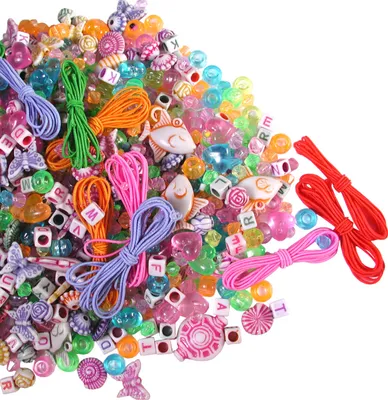 Produktbild von Perlensortiment, 500 g/ Btl., ca. 2 - 20 mm, versch. sort.