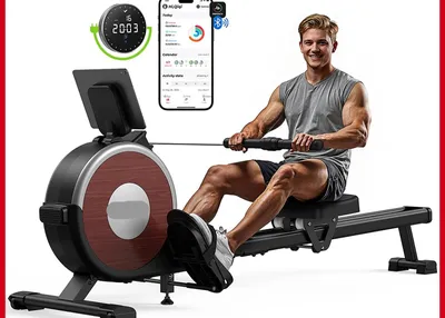 Image de Vélo d'appartement magnétique - Bluetooth - Résistance électromagnétique - 160 kg