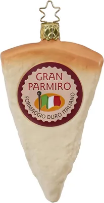 Zdjęcie produktu dla Ozdoba choinkowa Parmezan szklany 11,5 cm beżowy, 1 szt