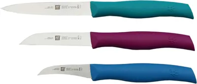 Obrázok produktu pre ZWILLING 38099-004-0, Set nožov, Nerezová oceľ, Plast, Strieborná, Viacfarebný, Ergonomický