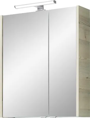 Produktbild von Pelipal Spiegelschrank Quickset 85-III LED-Aufsatzleuchte Polar Pinie 60 cm