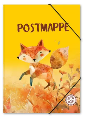 Image de Pochette Itenga en carton A4, motif RENARD