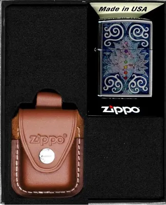 Produktbild von ZIPPO Feuerzeug LOTUSBLUMEN-DESIGN Geschenkset Nr. 4