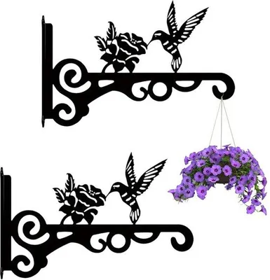 Produktbild von Unyqoos® 2er-Set elegante Wandhaken für Pflanzen & Dekoration – robuste, rostfreie Halter für Schlüssel, Schals und Deko