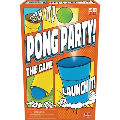 Produktbild von Goliath Pong Party, Gesellschaftsspiel für Kinder ab 8 Jahren, Partyspiel für 2 bis 4 Spieler