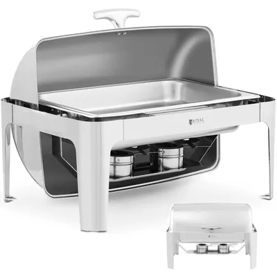 Zdjęcie produktu dla Expondo Royal Catering Chafing Dish - GN 1/1 -  - 8,5 l - 2 komory paliwowe - Rolltop