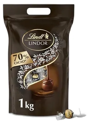 Zdjęcie produktu dla Czekoladki LINDOR Czekolada gorzka 70%, 1000 g