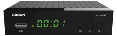 Produktbild von Edision proton S2 Full-HD Sat Receiver schwarz