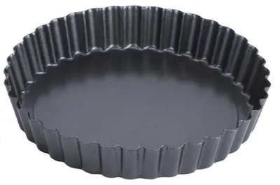 Obrázek produktu pro Kulatá forma na koláče, pizzu a dorty z uhlíkové oceli s nepřilnavým povrchem a odnímatelným dnem (20 cm)