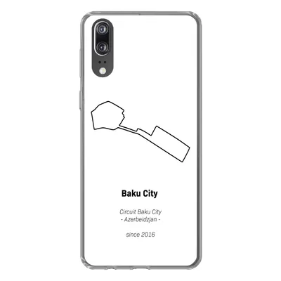 Produktbild von MuchoWow® Handyhülle Schutzhülle Hülle für Huawei P20 Formel 1 - Baku - Rennstrecke Silikon Softcase Handy Hülle - Hardcover