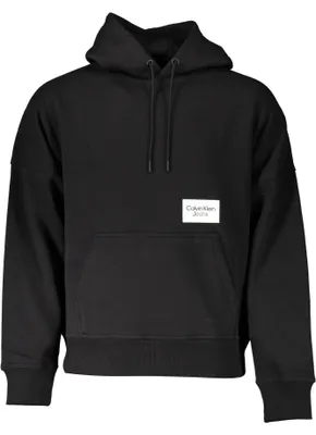 Produktbild von Stylisches Herren Fleece-Sweatshirt mit Kapuze in Schwarz