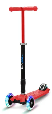Obrázek produktu pro Fun Pro TWO, koloběžka pro děti, tříkolka, LED kolečka, skládací, od 5 let