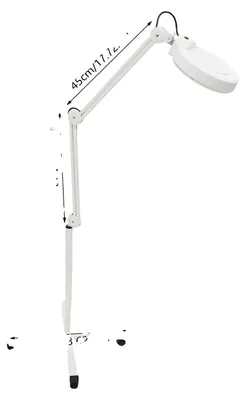 Immagine prodotto di Lampada d'ingrandimento, braccio regolabile, luce LED, BIANCO