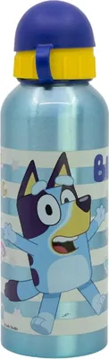 Zdjęcie produktu dla Aluminiowa butelka do picia Bluey 530 ml - butelka dla dzieci do szkoły i wypoczynku