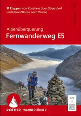 Obrázok produktu pre Alpenüberquerung Fernwanderweg E5, Rother Wanderführer
