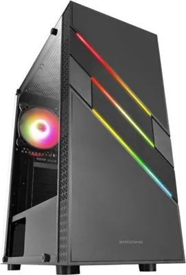 Productafbeelding van Mars Gaming MCU3, Tower, PC, zwart, ATX, micro ATX, Mini-ITX, gaming, 15,8 cm