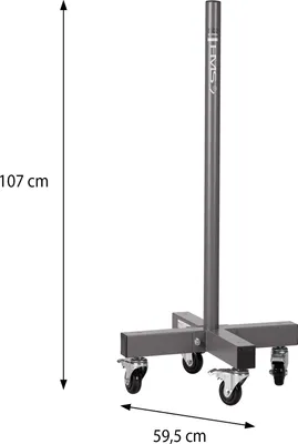 Obrázok produktu pre HMS Komerčný záťažový stojan s kolieskami a brzdami