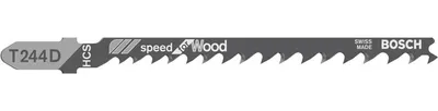Produktbild von Stichsägeblatt T 244 D Speed for Wood, 3er-Pack
