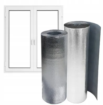 Produktbild von Bitmat Sonnenschutzfolie Fenster 2x ALU 8mm Wärmereflektierend Doppelschicht