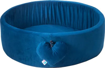 Zdjęcie produktu dla H&F Home Textiles Ball Pool With Balls | Ball Pool For Babies Children 98x30cm | Colour: Dark Blue | Velvet | 200 pieces ∅ 7cm Blue Balls for Ball Pool