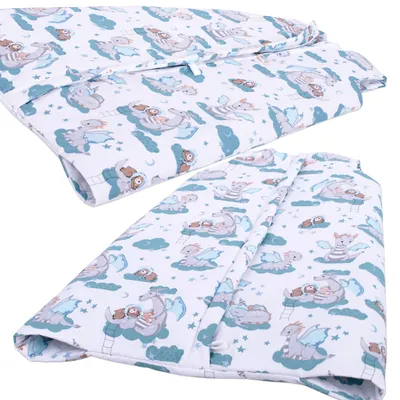 Produktbild von Schlafsack für Kinder bis 2 Jahre mit Beinlöchern BOBO - Drachen auf Weiß