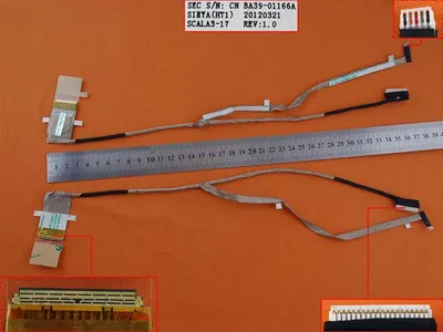 Produktbild von LED Displaykabel Bildschirm Screen Video Cable kompatibel für Samsung NP300E7A