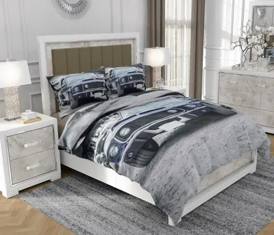 Obrázek produktu pro Povlečení 140x200 cm + 2x70x80 cm, 3dílná sada, 100% bavlna, satyna, zip, vícebarevná - SOVIO | So.0274