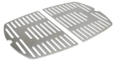 Image de Grille de cuisson en acier inoxydable INOX pour la gamme Weber Q1000 | lavable au lave-vaisselle - EN DEUX PARTIES -