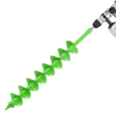 Image de Tarière VEVOR pour machine à forer, Ø 100x790 mm Tarières de jardin, compatibles avec les forets de 20 mm de diamètre intérieur, tarières pour piquets, tarières pour passages, outils de fouille pour planter et forer