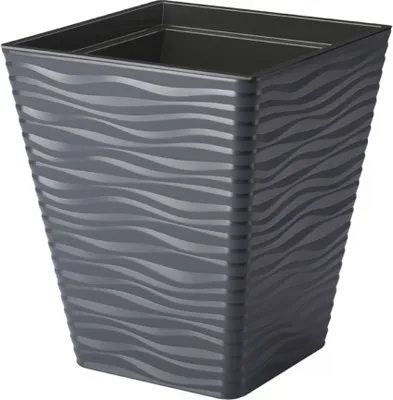Zdjęcie produktu dla Osłona na doniczkę SAHARA plastikowa matowa 39x39x44cm