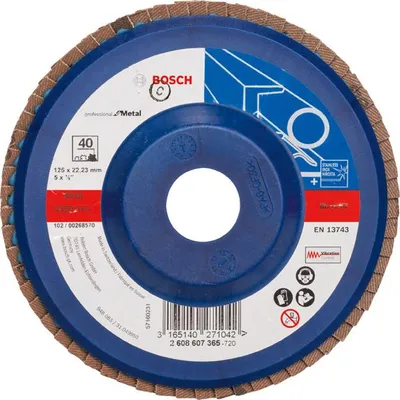 Produktbild von Fächerschleifscheibe X551 Expert for Metal, gerade, 125 mm, 40, Kunststoff