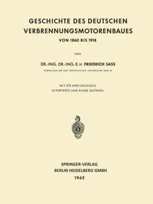 Produktbild von Geschichte des Deutschen Verbrennungsmotorenbaues