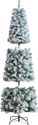 Immagine prodotto di SucceBuy Albero di Natale artificiale di 1,98 m con 250 LED e 814 rami