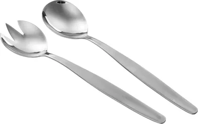 Produktbild von Nirosta Salatbesteck 24 cm Arlberg, Servierbesteck aus Edelstahl, hochwertige Salatgabel und Salatlöffel, Küchenhelfer für Salate, Besteck für Salate, Vorlegebesteck (Farbe: Silber)