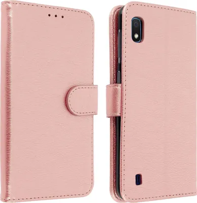 Produktbild von Avizar, Klappetui aus Kunstleder für Samsung Galaxy A10, Champagnerrosa