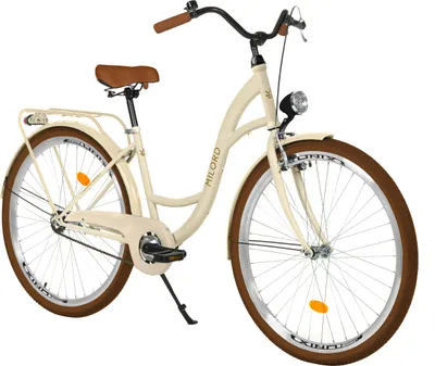 Produktbild von Milord Komfort Fahrrad Damenfahrrad Vintage Retro, 28 Zoll, Beige-Braun, 1-Gang
