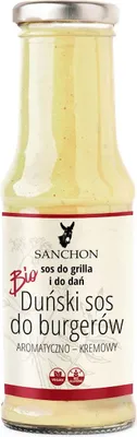 SOS DUŃSKI DO BURGERÓW BEZGLUTENOWY BIO 210 ml - SANCHON
