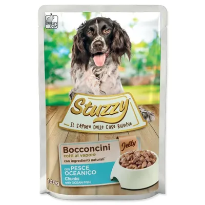 Produktbild von STUZZY Seefisch in Gelee – Nassfutter für Hunde – 100 g