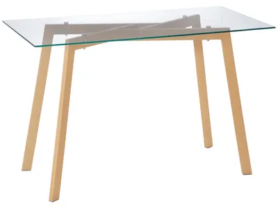 Produktbild von HOMCOM Esstisch Glas Küchentisch 120 x 60 cm Esszimmertisch für 4 Personen