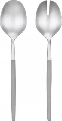 Produktbild von blomus Salatbesteck MAXIME Edelstahl Farbe Mourning Dove Kunststoffgriffe 68551