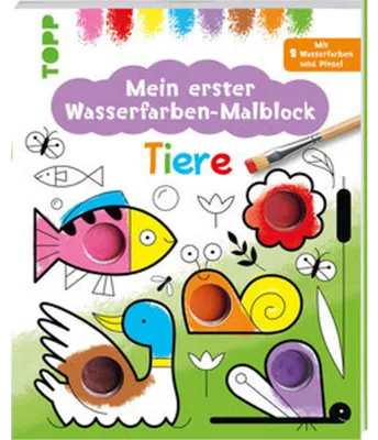 Produktbild von Mein erster Wasserfarben-Malblock - Tiere