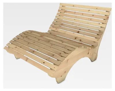 Produktbild von Gartenliege Relaxliege Himmelssofa Ruhe-Vroni (Arve) 2-teilig stehend Breite 140cm Waldsofa