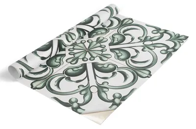 Zdjęcie produktu dla Folia meblowa Tulup – folia samoprzylepna do mebli – folia samoprzylepna 100 x 50 cm – folia meblowa do szaf – folia do mebli – folia meblowa do kuchni – wodoodporna – zmywalna – samoprzylepna – bez pęcherzyków powietrza – Zielona elegancja