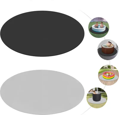 Immagine prodotto di Tappeto di protezione per piscina e idromassaggio - Schiuma EVA - Antiscivolo - Ammortizzante - Per esterni - Nero