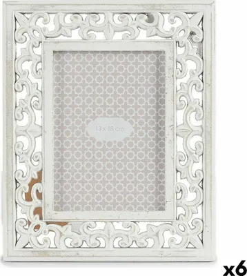 Obrázek produktu pro Fotorámeček dřevo bílý 22 x 27 x 1 cm (6 kusů)