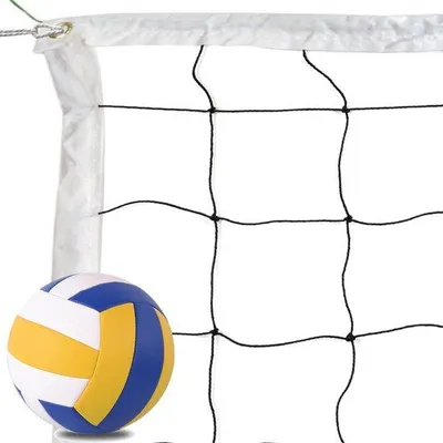 Image de Filet de volley-ball Famanu pour l'extérieur, pliable et portable, 9,5 m x 1 m