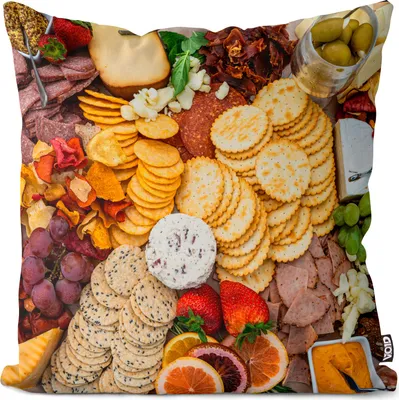 Produktbild von VOID Essen Brot Kräuter Käse Kissenbezug Kissenhülle Sofakissen Kissen Deko Outdoor-Kissen Dekokissen